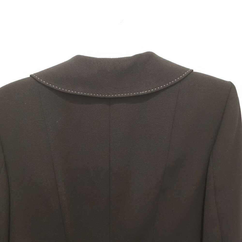 Anne Klein Black 2 Piece Suit Size 6 Coat & Skirt Fully Lined New with Tags - Picture 7 of 16